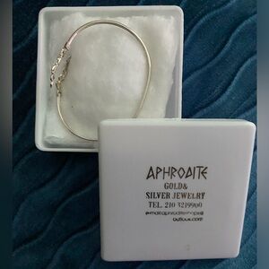 Handmade olive branch sterling silver cuff bracelet.